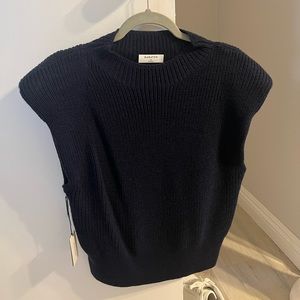 Aritzia Navy Sweater Vest